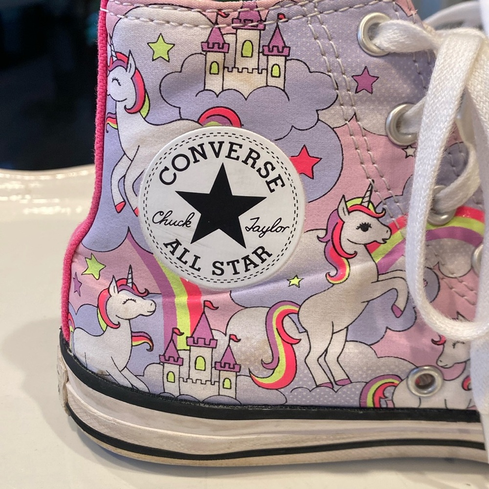 Converse Unicorn Chuck Taylor All Star High-Top Sneakers. Youth Size 3